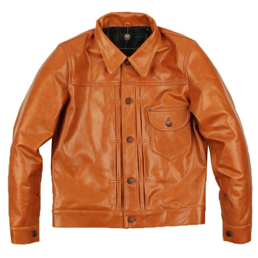 Oil Cowskin Coat