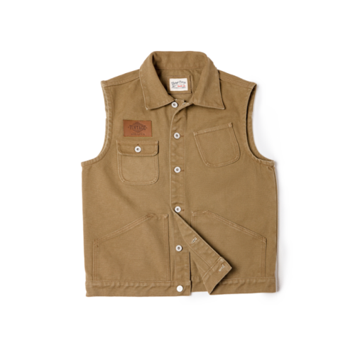 Men Multi Pocket Waistcoat American Retro Casual Canvas Vest