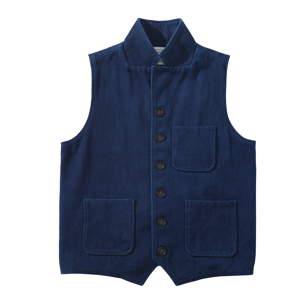 Vintage Lapel Waistcoat Men Autumn Winter New Kendo Fabric Multi