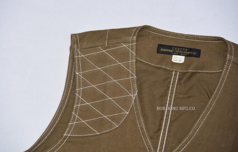 Cotton Twill Hunting Waistcoat Vintage Men Game Pocket