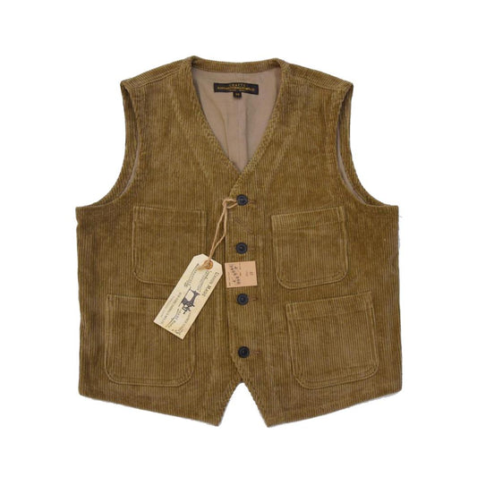 Outdoor Cotton Corduroy Vest Vintage Men's Brushed Work
