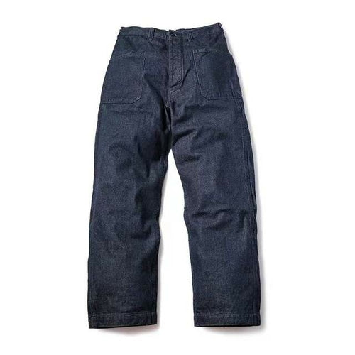 Early Us Navy Dungaree Trousers 1917 Model Naval Uniform Denim