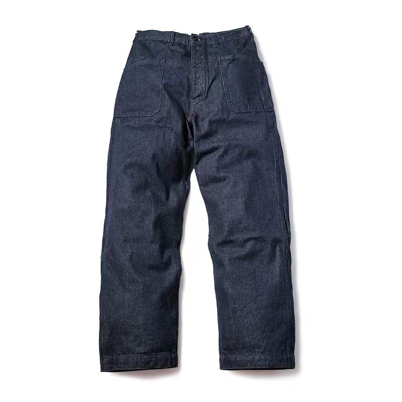 Early Us Navy Dungaree Trousers 1917 Model Naval Uniform Denim