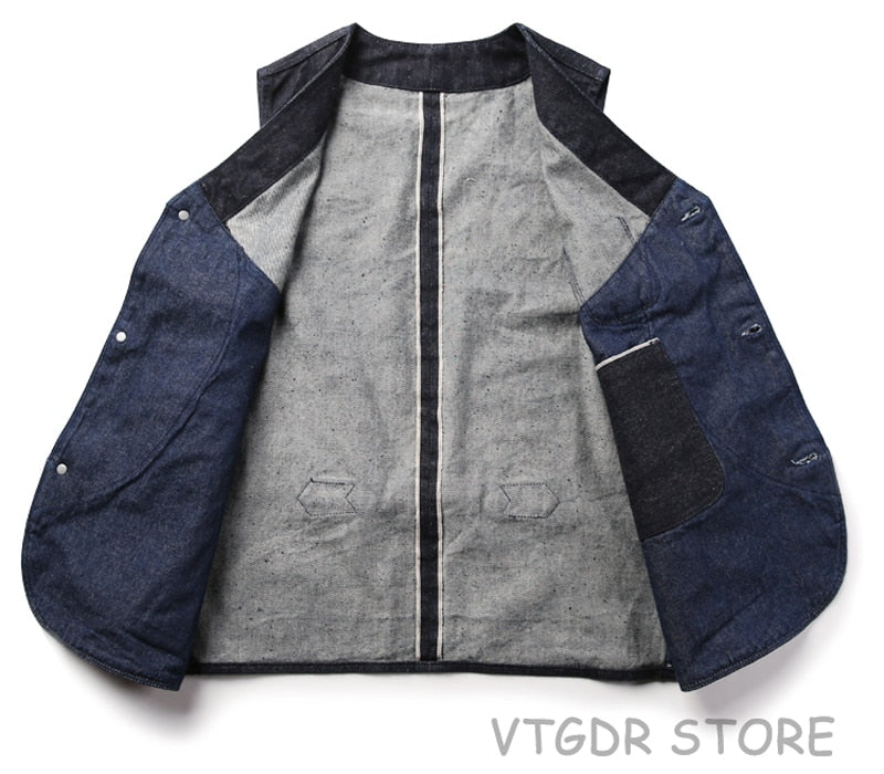 Game Pocket Denim Vest