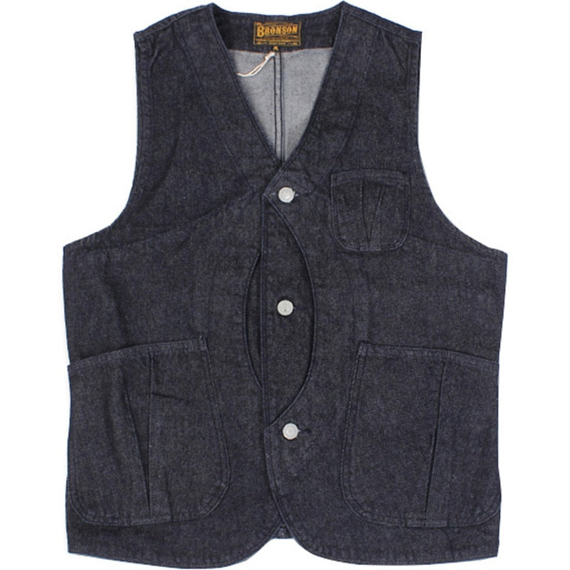 Game Pocket Denim Vest