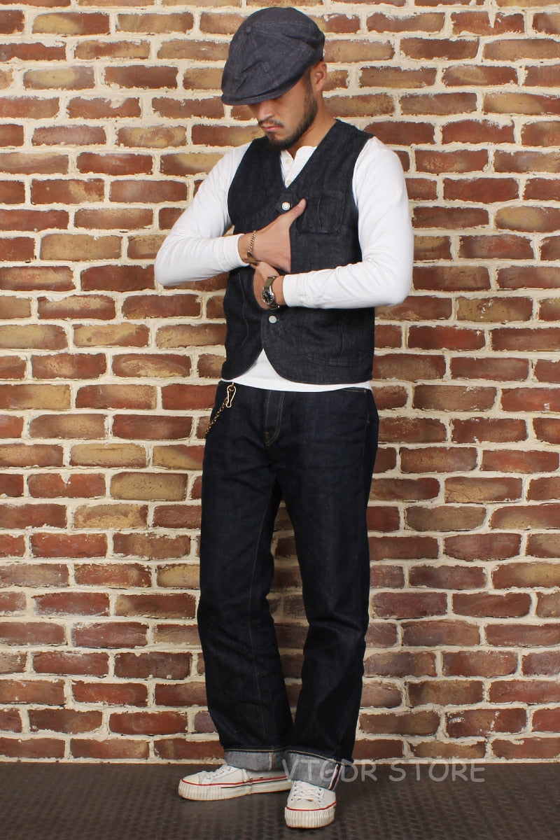 Game Pocket Denim Vest