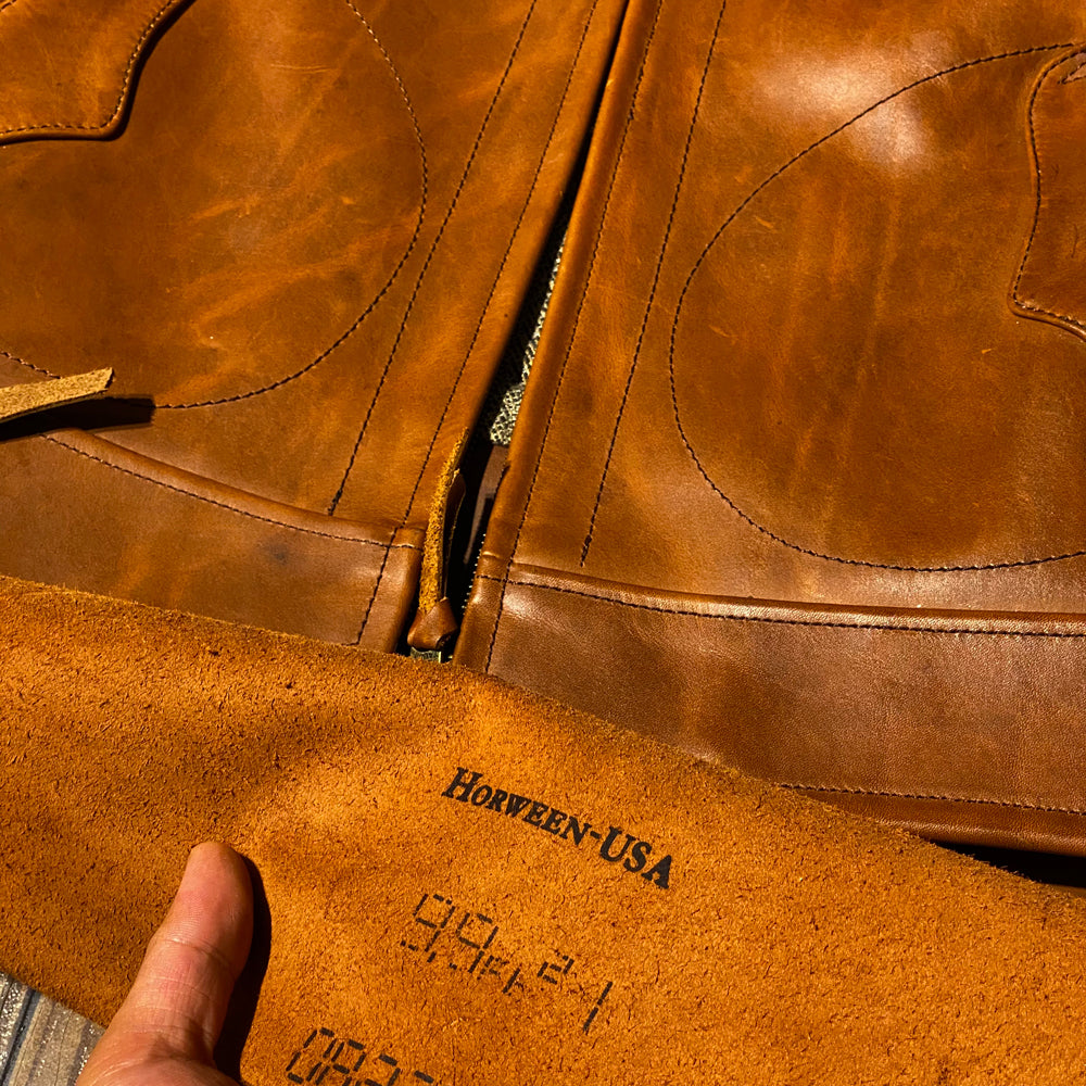 Heavy Genuine US Horween Cow Leather jacket