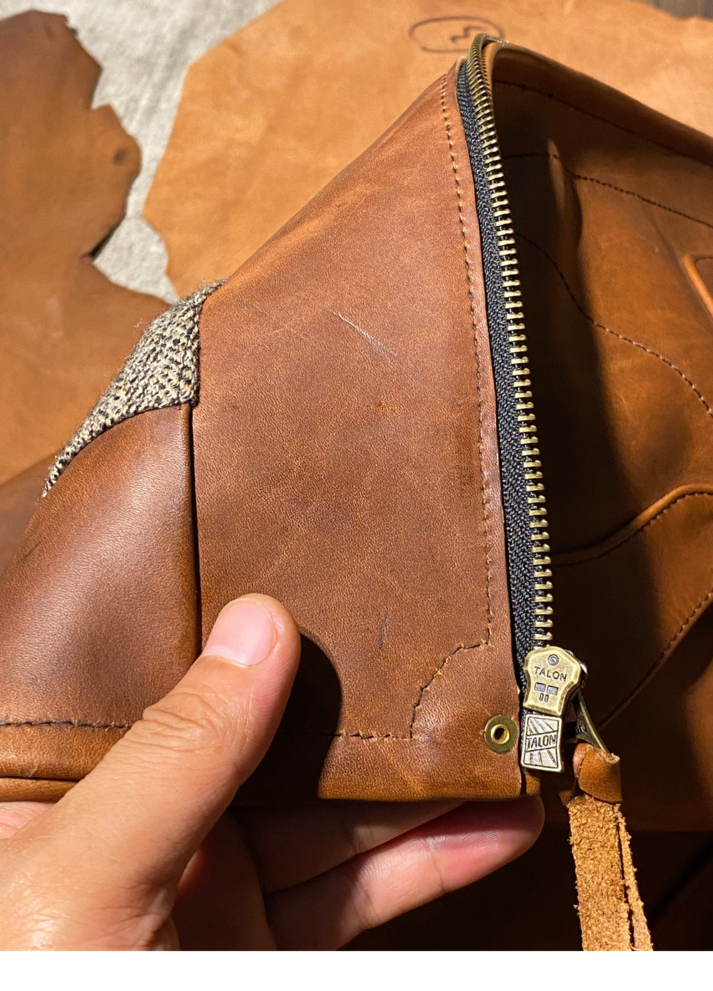 Heavy Genuine US Horween Cow Leather jacket