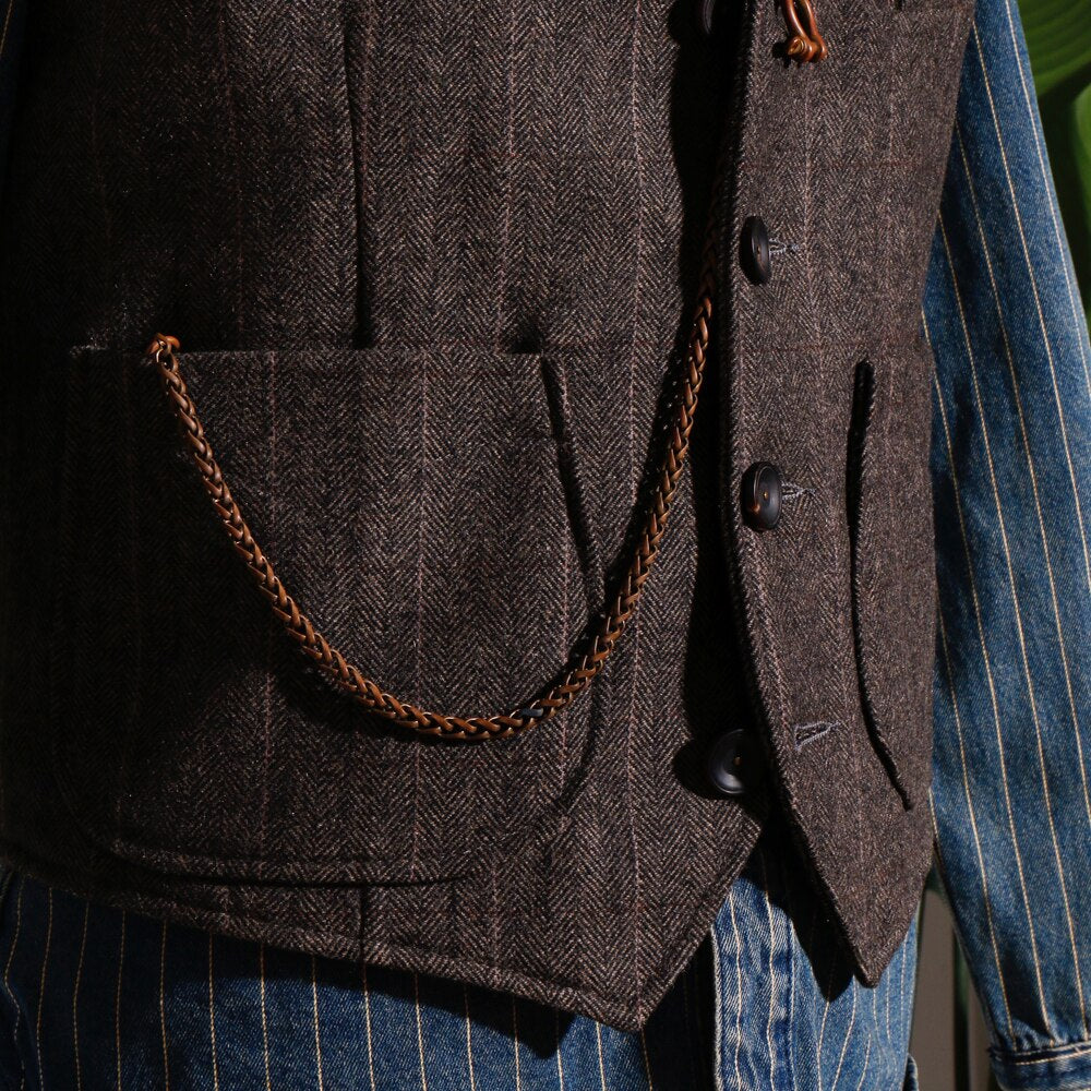 Super Quality 400GSM 75% Wool Waistcoat Stylish