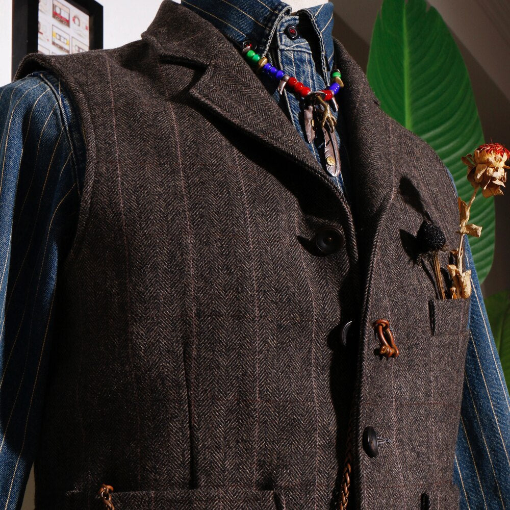 Super Quality 400GSM 75% Wool Waistcoat Stylish