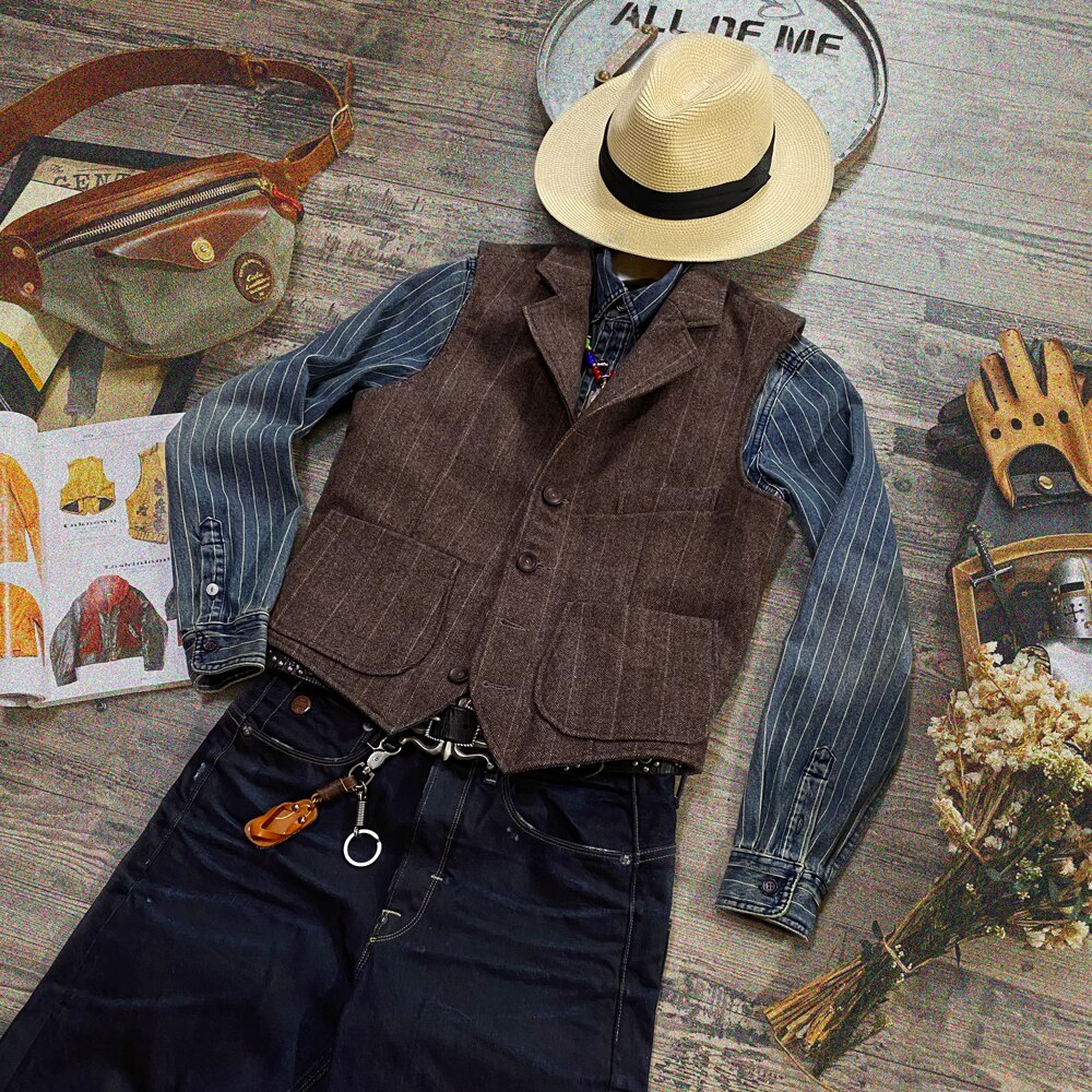 Super Quality 400GSM 75% Wool Waistcoat Stylish