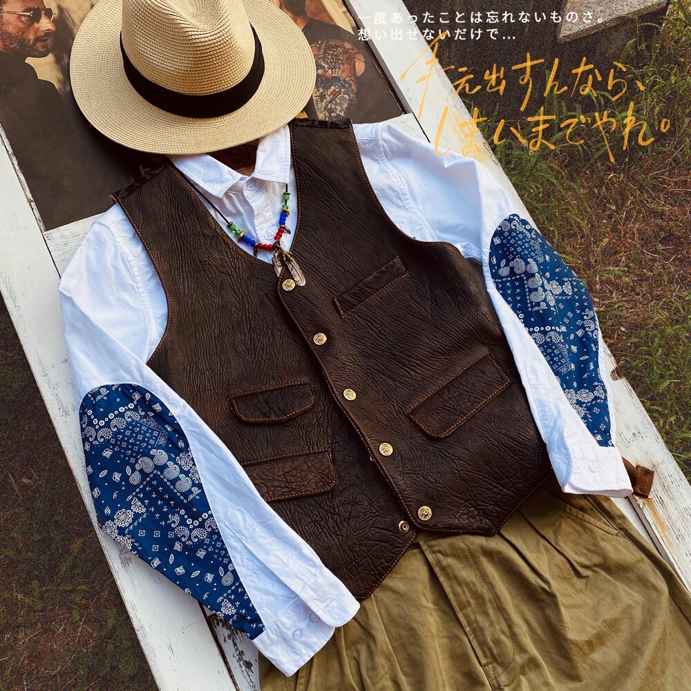 Super Quality Goat Skin Waistcoat Wool