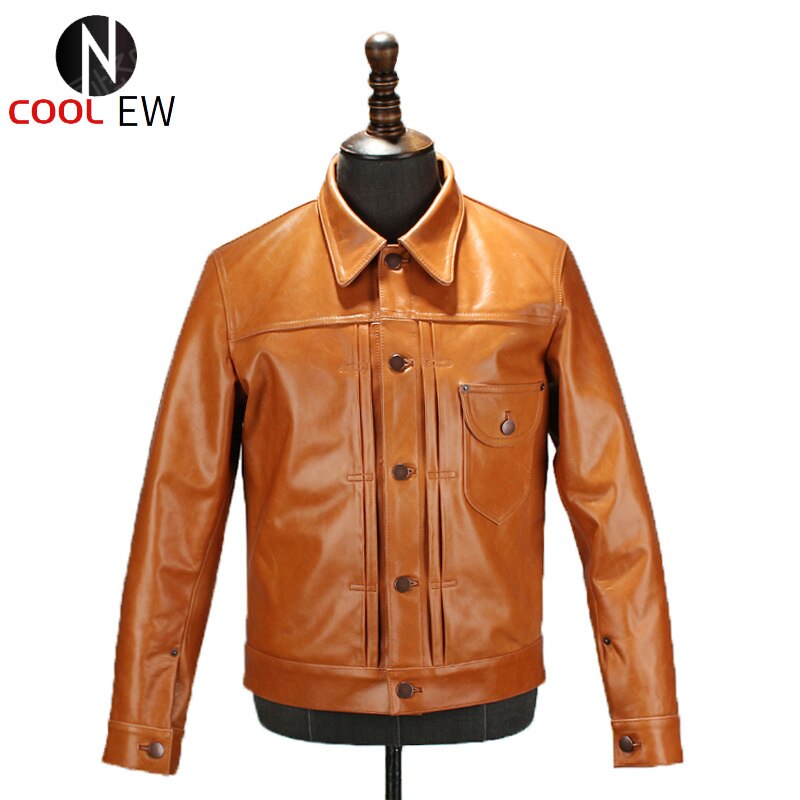 Oil Cowskin Coat