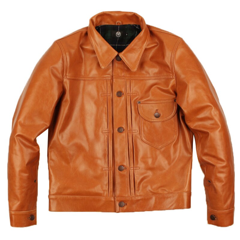 Oil Cowskin Coat