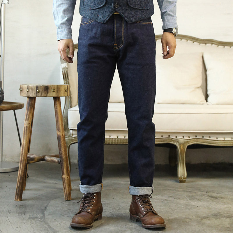 Indigo Washed Slim Pants