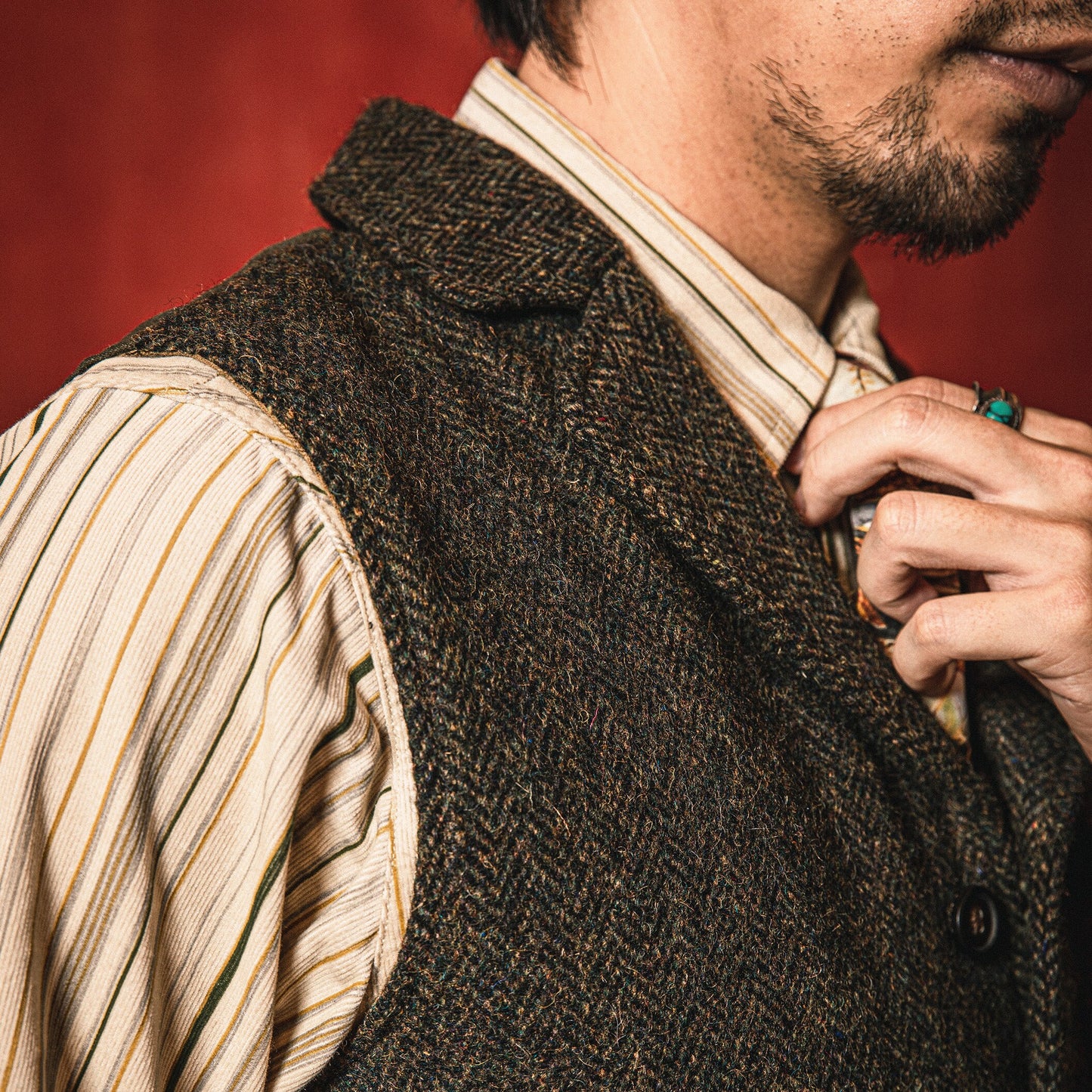 100% Wool Vintage reproduction mens Vest