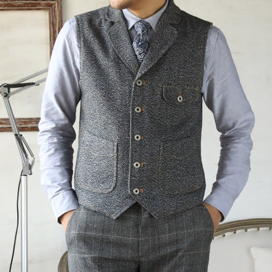 Read Description! Vintage Vest Wool Mens