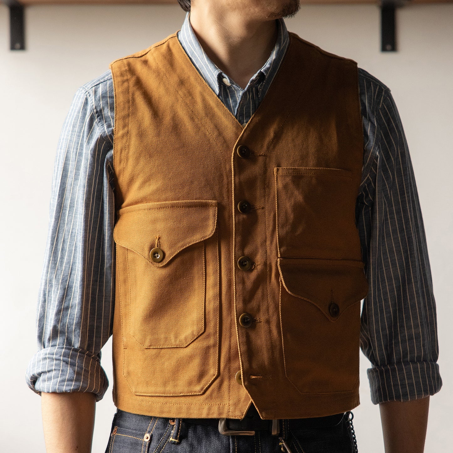 MJ 0015  Vintage 100% Cotton 12oz Canvas VEST