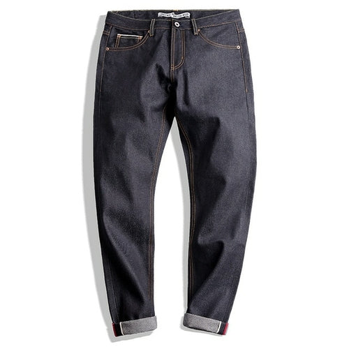 Men's 14.5oz Classic Cotton Slim Straight Original Jeans Indigo