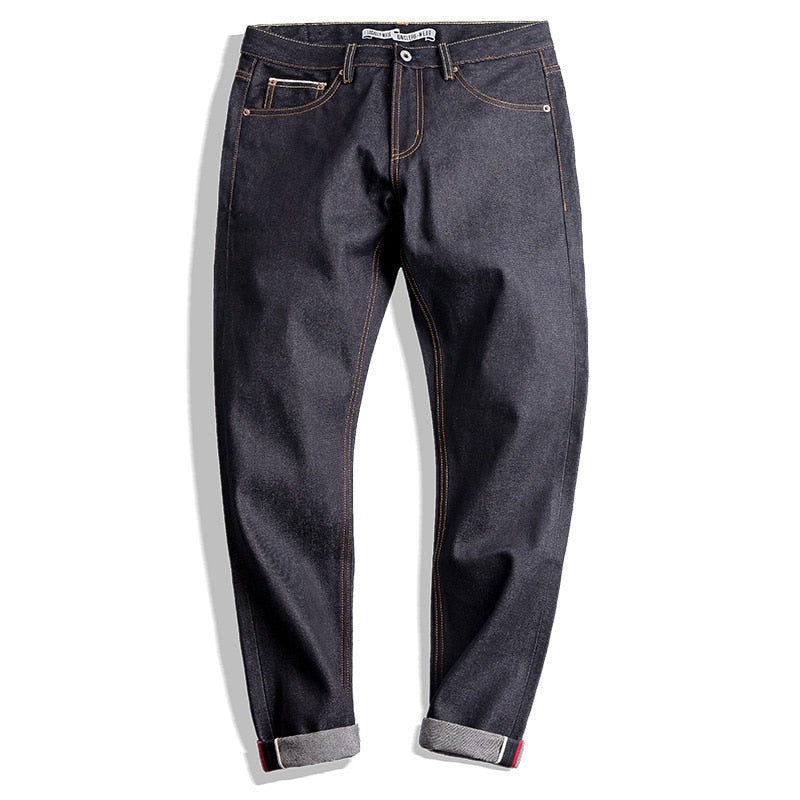 Men's 14.5oz Classic Cotton Slim Straight Original Jeans Indigo