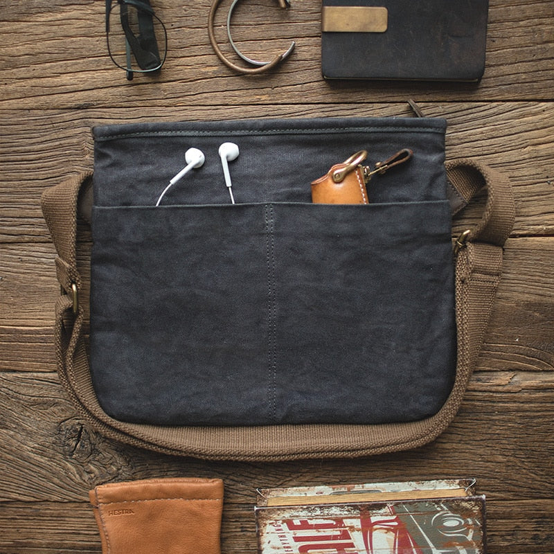 Waxed Canvas Messenger Bag