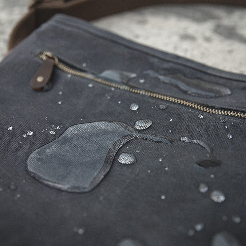 Waxed Canvas Messenger Bag