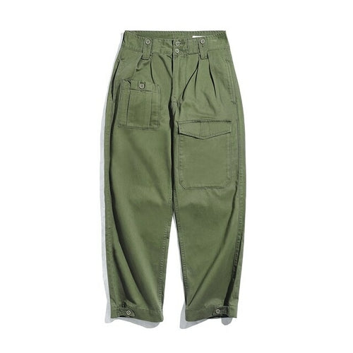 Retro Military Pants Classic Straight