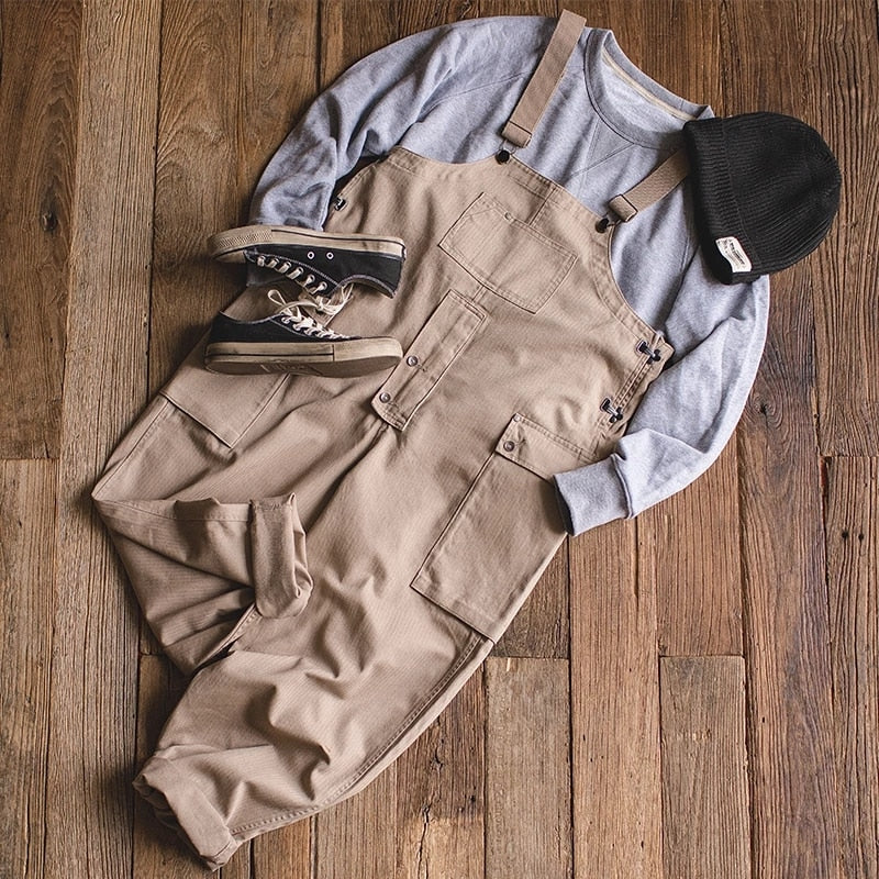 Vintage Jeans Overalls Mens Jumpsuit Cargo Work Pants Baggy Bib