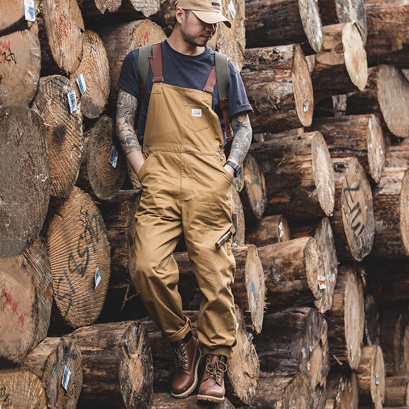 Vintage Jeans Overalls Mens Jumpsuit Cargo Work Pants Baggy Bib