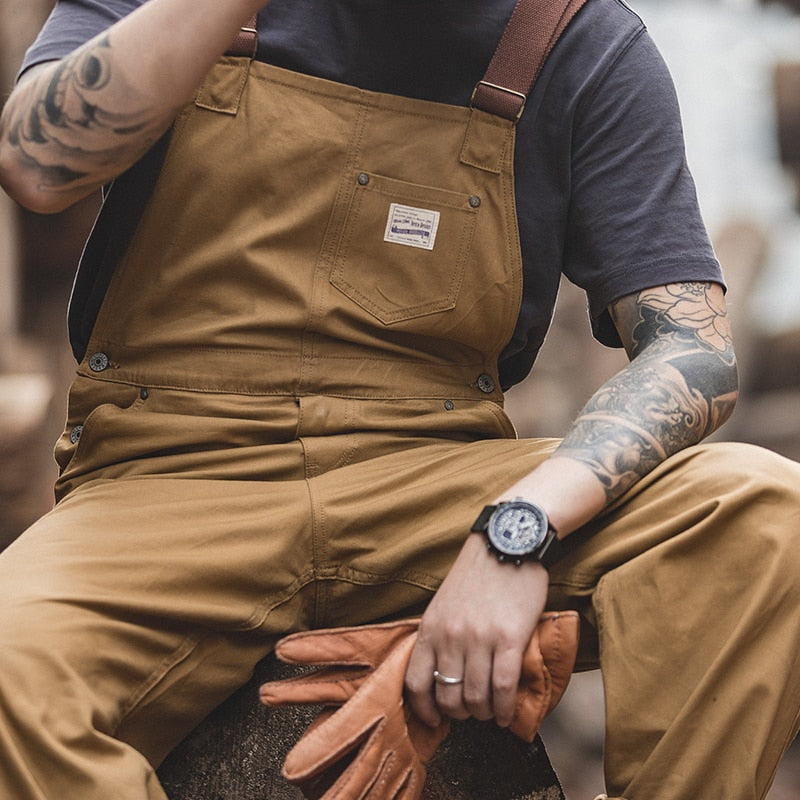 Vintage Jeans Overalls Mens Jumpsuit Cargo Work Pants Baggy Bib