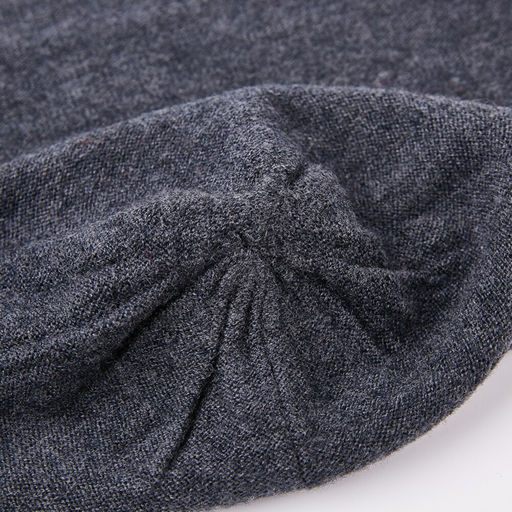 Men 100% Australian Wool Winter Knit Slouchy Beanie Hat Cashmere
