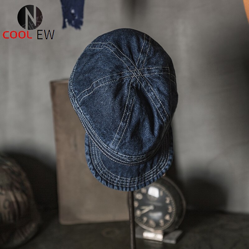 PW Prisoner Denim Baseball Cap Washed Distressed Hat|Men's