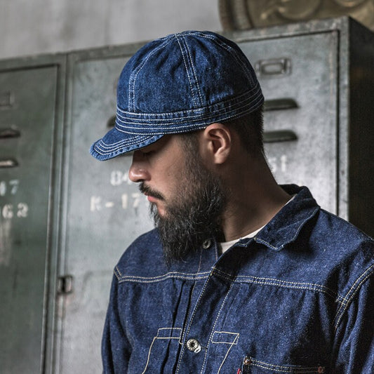PW Prisoner Denim Baseball Cap Washed Distressed Hat|Men's