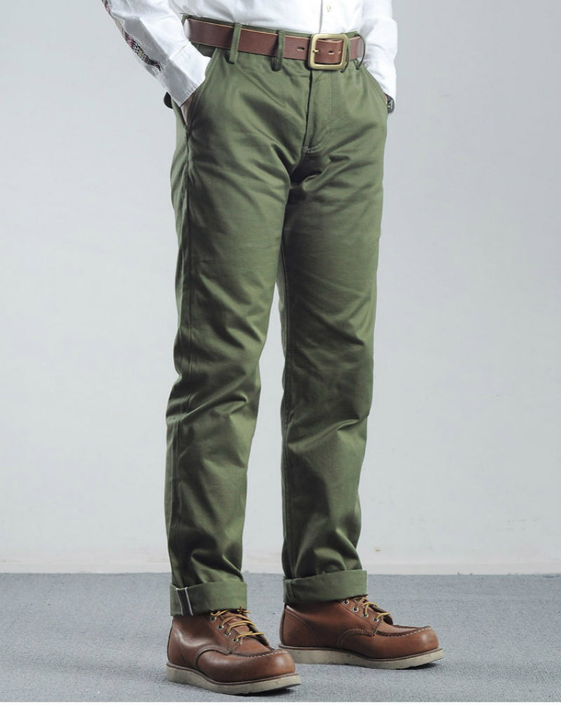 Rgt-0003 Red Tornado Ww2 Us Army Officer Trousers 9oz Cotton Super