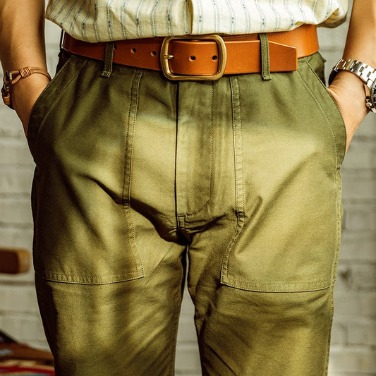 Straight Leg Men's Casual military pants