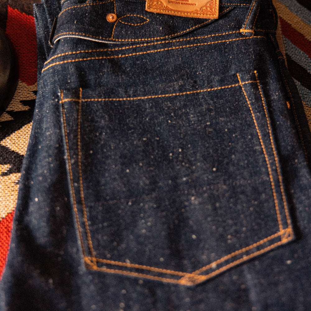 Tapered Jeans Vintage Men's Selvedge Denim Slim Narrow Leg