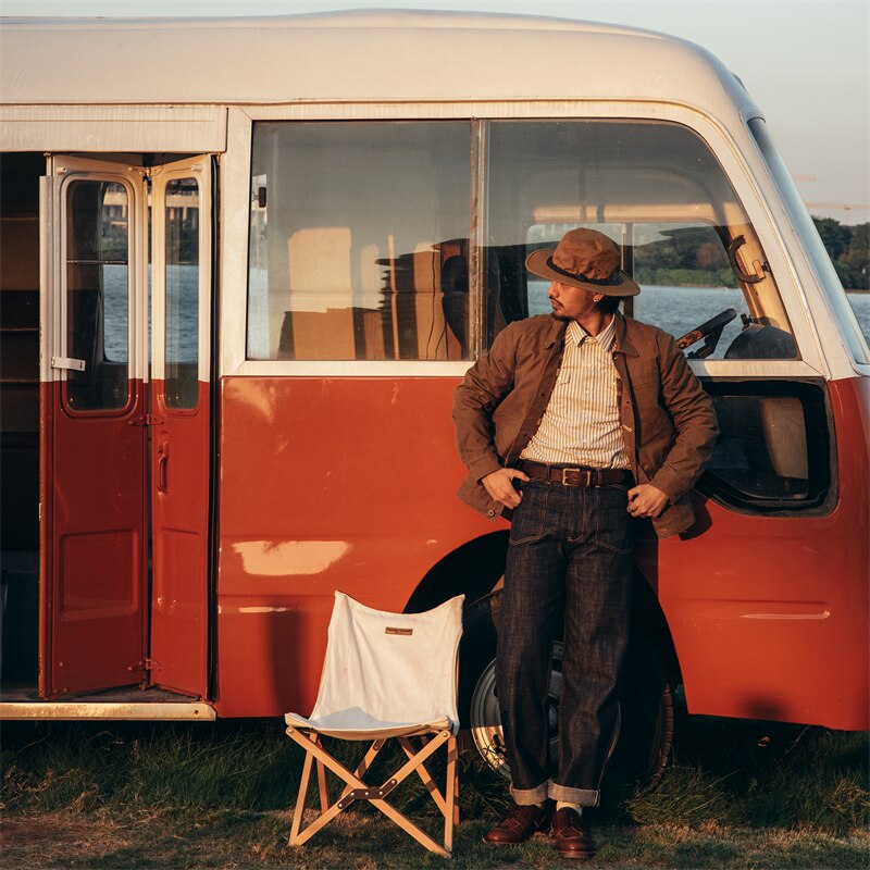 Vintage Railroad Worker Pants Mens Workwear Jeans Raw