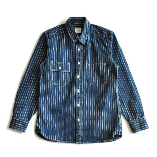 Indigo Wabash Stripe Work Shirt