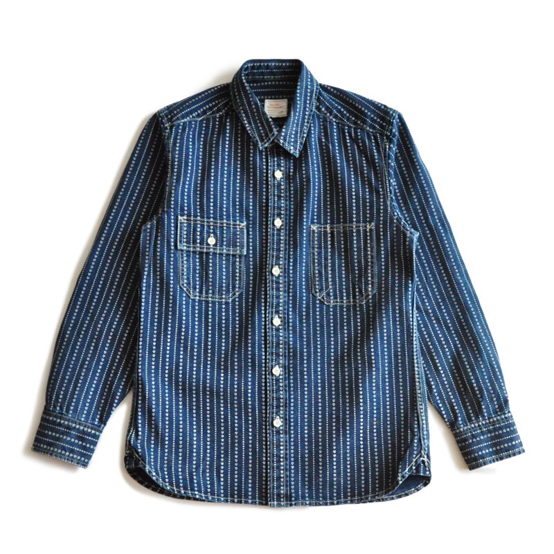 Indigo Wabash Stripe Work Shirt