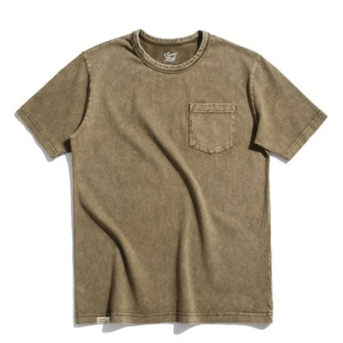 Oldtime stone washed tee Mens T shirt VINTAGE Mens Batik T
