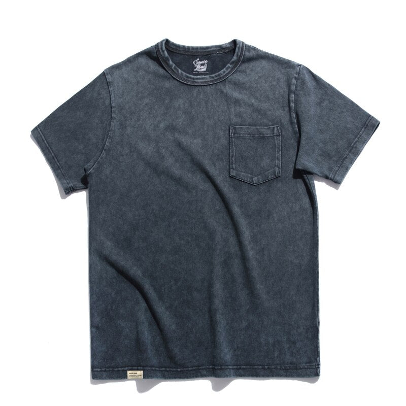 Oldtime stone washed tee Mens T shirt VINTAGE Mens Batik T