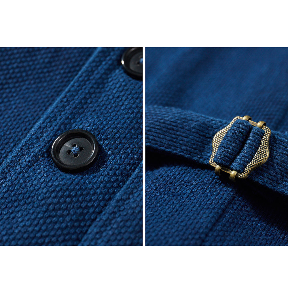 Vintage Lapel Waistcoat Men Autumn Winter New Kendo Fabric Multi