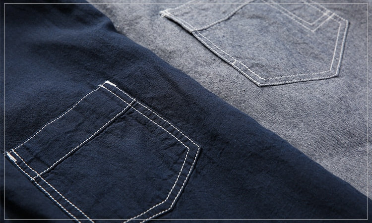 Denim Vintage Blue Work Shirt