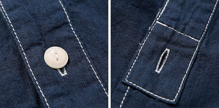 Denim Vintage Blue Work Shirt