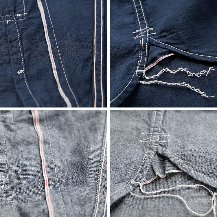 Denim Vintage Blue Work Shirt